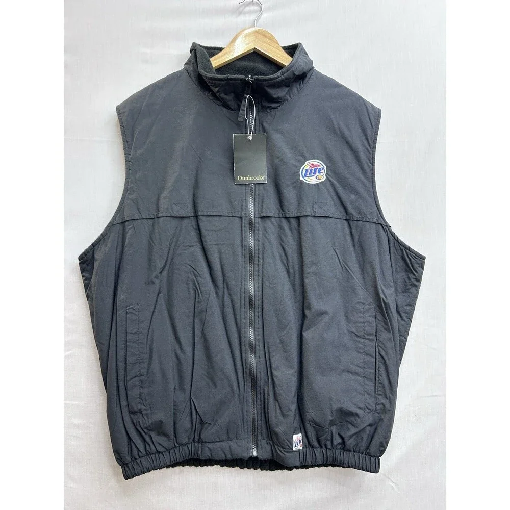 NOS Miller Lite Game Day Crew Vest Dunbrooke NWT Men’s XL Full Zip - Picture 9 of 10